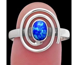 Spiral - Fire Opal Ring size-9.5 SDR219490 R-1485, 7x5 mm