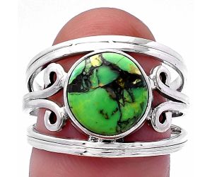Green Matrix Turquoise Ring size-8 SDR219638 R-1132, 10x10 mm