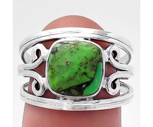 Green Matrix Turquoise Ring size-8 SDR219655 R-1132, 9x9 mm