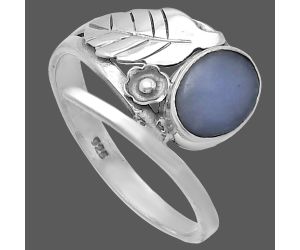 Angelite Ring size-9 SDR220031 R-1410, 6x8 mm