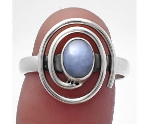 Spiral - Angelite Ring size-8.5 SDR220032 R-1485, 5x7 mm