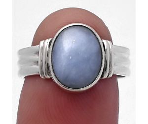 Angelite Ring size-7.5 SDR220075 R-1470, 8x11 mm