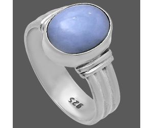 Angelite Ring size-7.5 SDR220075 R-1470, 8x11 mm