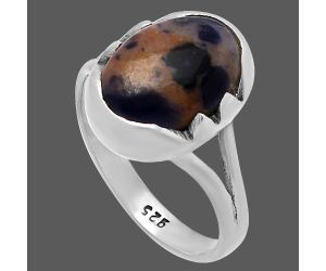 Orange Sodalite Ring size-8.5 SDR220194 R-1438, 10x13 mm