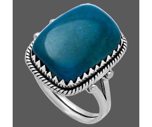 Azurite Chrysocolla Ring size-9 SDR220919 R-1474, 12x17 mm