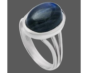 Blue Fire Labradorite Ring size-8 SDR221333 R-1006, 10x13 mm
