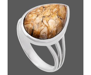 Rock Calcy Ring size-10 SDR221347 R-1006, 13x18 mm
