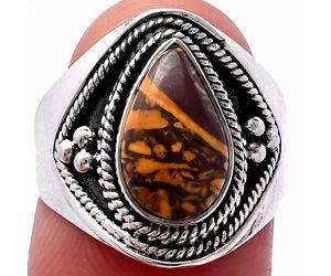 Coquina Fossil Jasper Ring size-7 SDR221671 R-1312, 7x12 mm