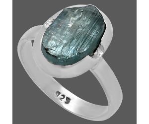 Bio Kyanite Rough Ring size-7.5 SDR221698 R-1059, 8x12 mm