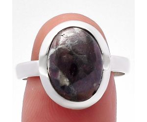 Russian Eudialyte Ring size-9 SDR221700 R-1059, 10x13 mm