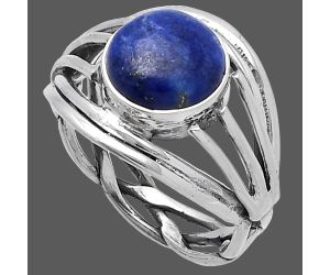 Lapis Lazuli Ring size-8 SDR221933 R-1330, 9x9 mm