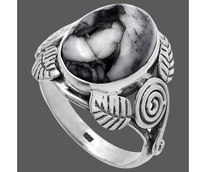 Southwest Design - Pinolith Stone Ring size-7.5 SDR222189 R-1352, 11x14 mm