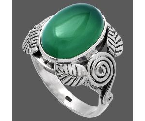 Southwest Design - Green Onyx Ring size-8 SDR222191 R-1352, 10x14 mm