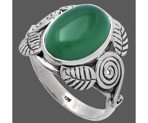 Southwest Design - Green Onyx Ring size-8.5 SDR222196 R-1352, 10x14 mm