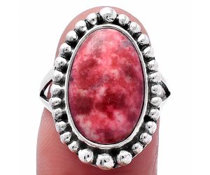 Pink Thulite Ring size-7 SDR222361 R-1154, 11x16 mm