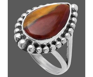 Red Mookaite Ring size-7 SDR222383 R-1154, 10x16 mm