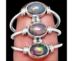 Ethiopian Opal Ring size-7.5 SDR222663 R-1566, 5x7 mm
