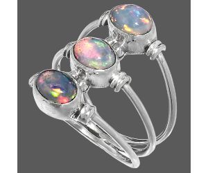 Ethiopian Opal Ring size-7.5 SDR222663 R-1566, 5x7 mm