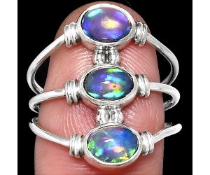 Ethiopian Opal Ring size-8 SDR222665 R-1566, 5x7 mm