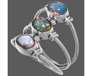 Ethiopian Opal Ring size-7.5 SDR222666 R-1566, 5x7 mm