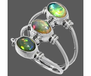 Ethiopian Opal Ring size-7.5 SDR222667 R-1566, 5x7 mm