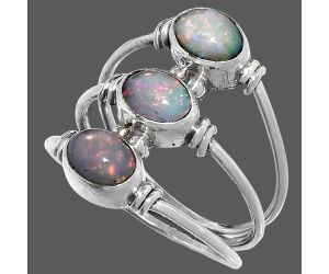 Ethiopian Opal Ring size-9 SDR222669 R-1566, 5x7 mm