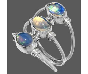 Ethiopian Opal Ring size-7 SDR222674 R-1566, 5x7 mm