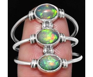 Ethiopian Opal Ring size-9 SDR222684 R-1566, 5x7 mm