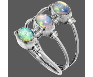 Ethiopian Opal Ring size-9 SDR222684 R-1566, 5x7 mm