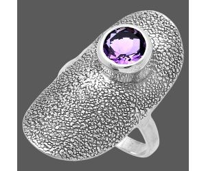 Amethyst Ring size-9 SDR222896 R-1550, 8x8 mm