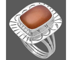 Sunstone Ring size-7 SDR223005 R-1432, 9x12 mm