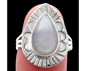 Srilankan Moonstone Ring size-8 SDR223036 R-1432, 8x14 mm