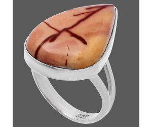 Indian Paint Gemstone Ring size-8 SDR223130 R-1002, 15x23 mm