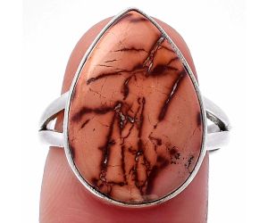 Indian Paint Gemstone Ring size-7 SDR223154 R-1002, 14x19 mm