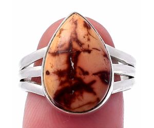 Indian Paint Gemstone Ring size-8 SDR223177 R-1003, 11x17 mm