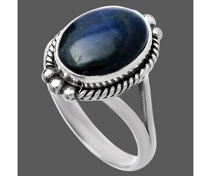 Blue Fire Labradorite Ring size-9.5 SDR223276 R-1253, 10x14 mm