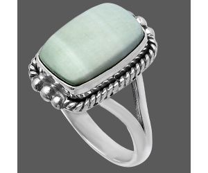 Saturn Chalcedony Ring size-8 SDR223311 R-1253, 10x14 mm