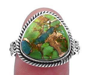Blue Turquoise In green Mohave Ring size-9.5 SDR223392 R-1067, 15x15 mm