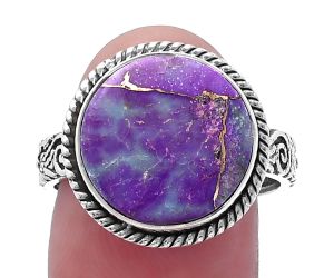 Copper Purple Turquoise Ring size-9 SDR223454 R-1067, 14x14 mm