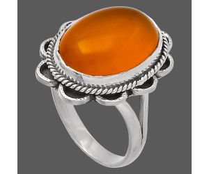 Yellow Onyx Ring size-7 SDR223676 R-1221, 12x16 mm