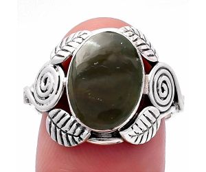 Chrome Chalcedony Ring size-8 SDR223828 R-1352, 9x13 mm