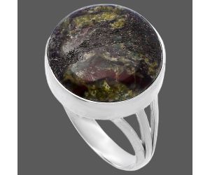 Dragon Blood Stone Ring size-9 SDR223870 R-1003, 17x17 mm