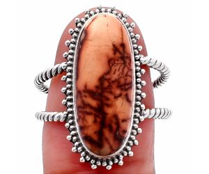 Indian Paint Gemstone Ring size-8.5 SDR224092 R-1095, 9x21 mm