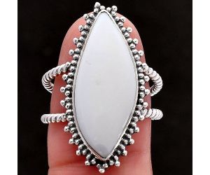 White Opal Ring size-7 SDR224098 R-1095, 10x24 mm