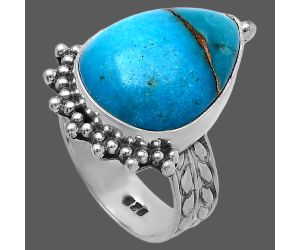 Copper Blue Turquoise Ring size-7 SDR224107 R-1095, 13x18 mm