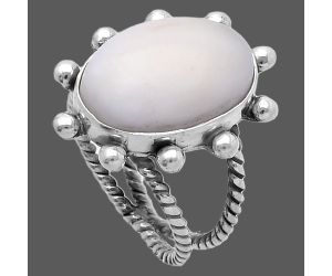 White Opal Ring size-6 SDR224157 R-1268, 12x16 mm