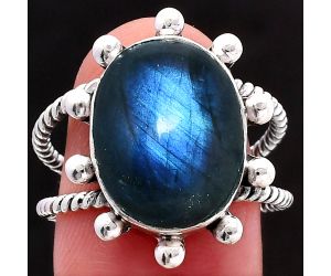 Blue Labradorite Ring size-8.5 SDR224161 R-1268, 12x16 mm