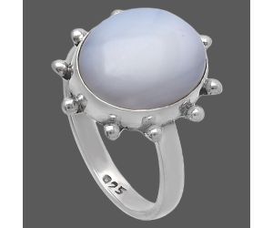 White Opal Ring size-7 SDR224190 R-1268, 11x14 mm