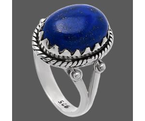 Lapis Lazuli Ring size-7 SDR224216 R-1474, 10x14 mm