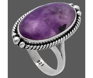 Purple Lepidolite Ring size-9.5 SDR224249 R-1253, 12x21 mm